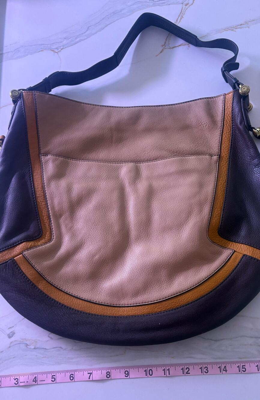 New ORYANY Colorblock Pebble Textured Hobo Shoulder Bag